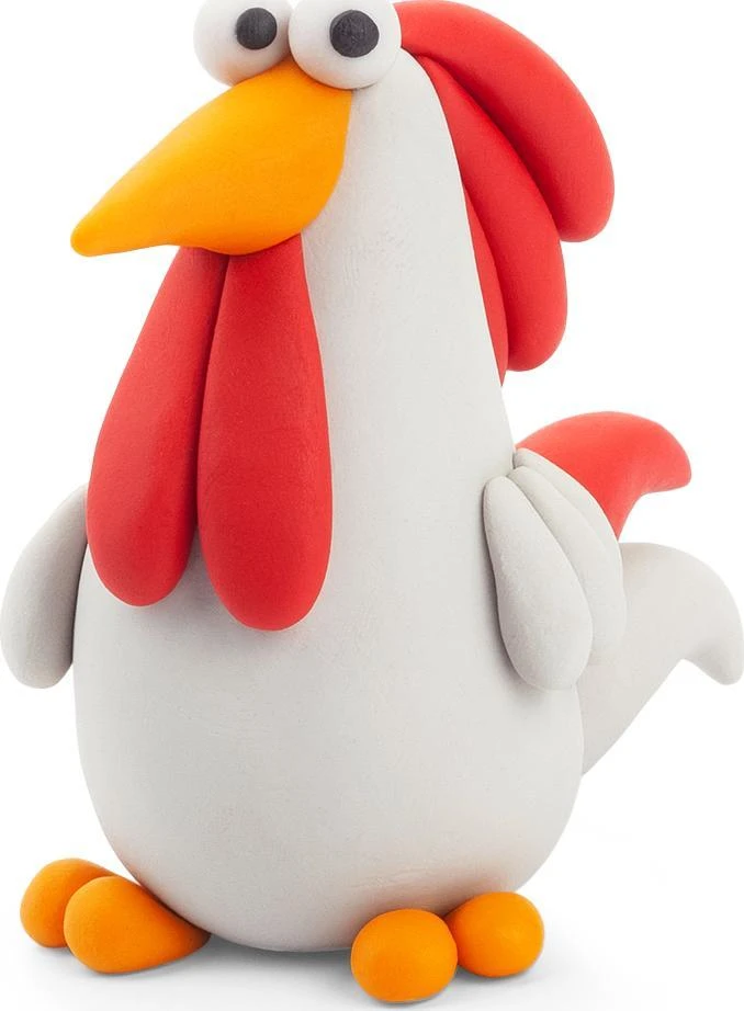 Tm Toys Hey Clay - Plastikinė masė paukščių modeliavimui su ferma