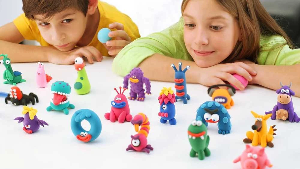 Tm Toys Hey Clay - Plastikinė masė paukščių modeliavimui su ferma