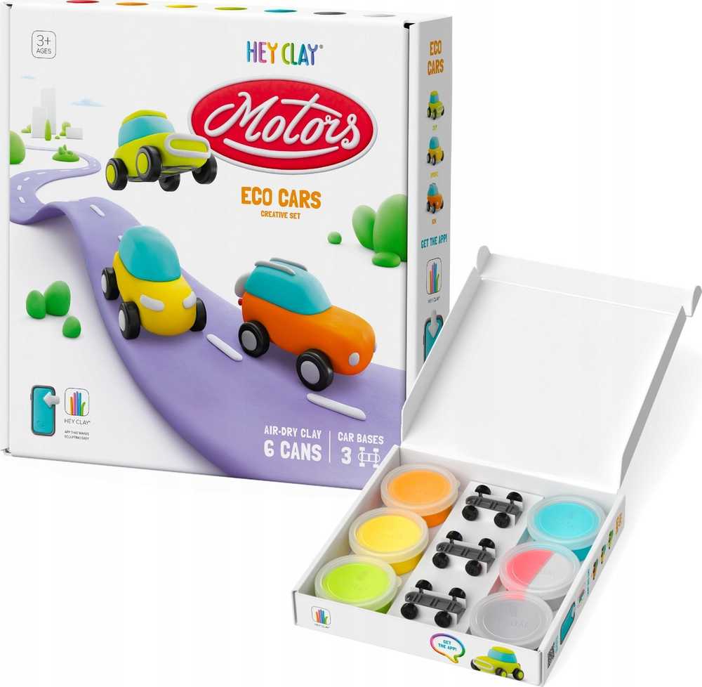 TM Toys Hey Clay Eco Cars Plastic Clay
