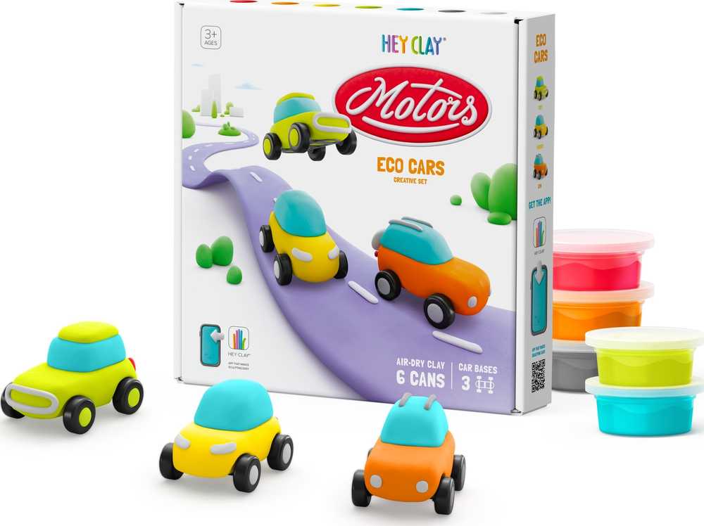 TM Toys Hey Clay Eco Cars Plastic Clay