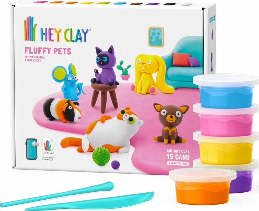 TM Toys Hey Clay - Pirkinių krepšelis + priedai