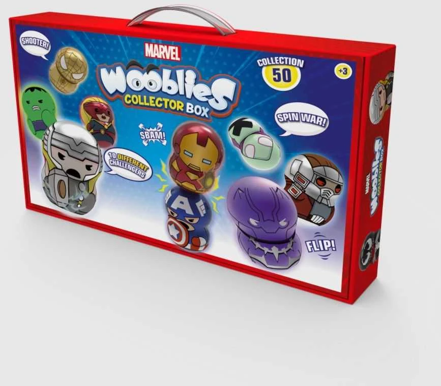Figūrėlė Tm Toys Marvel Wooblies - skrzynka kolekcjonerka + 4 figurki (WBM006)