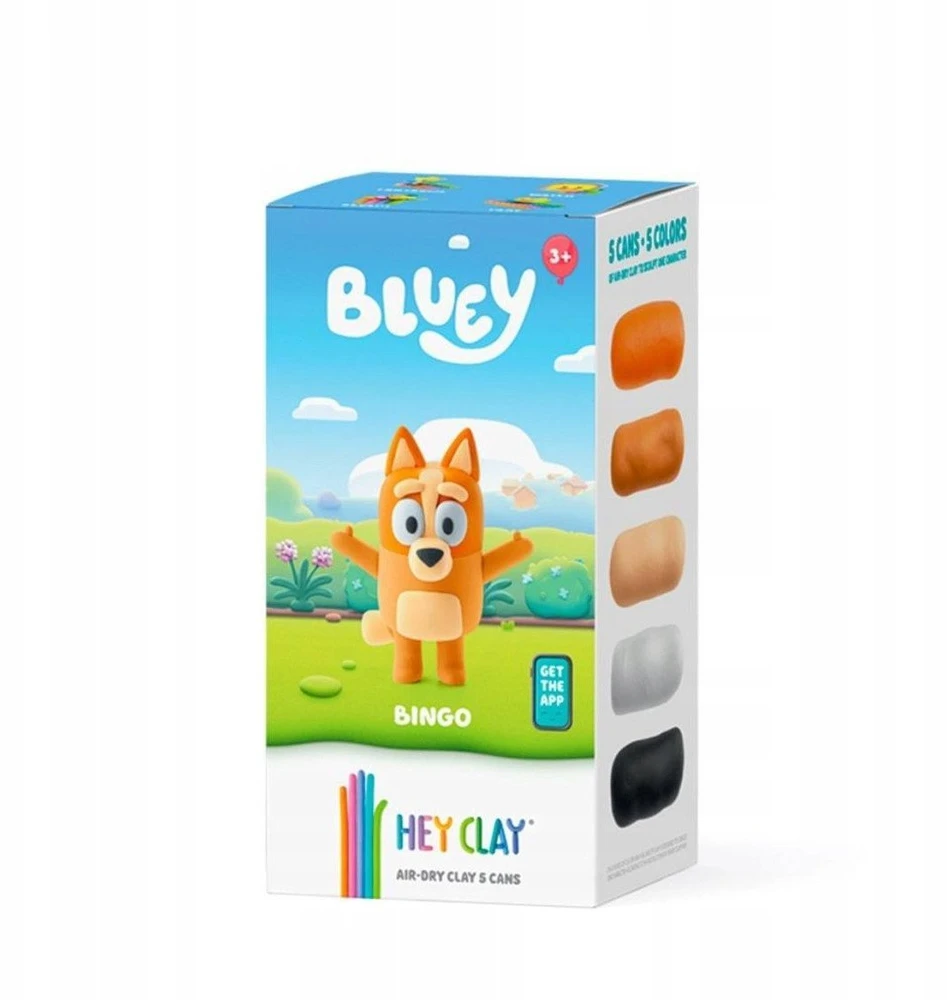 TM Toys TM Žaislai TMT HeyClay figūrėlė BLUey Bingo+akc.5pak. 45551