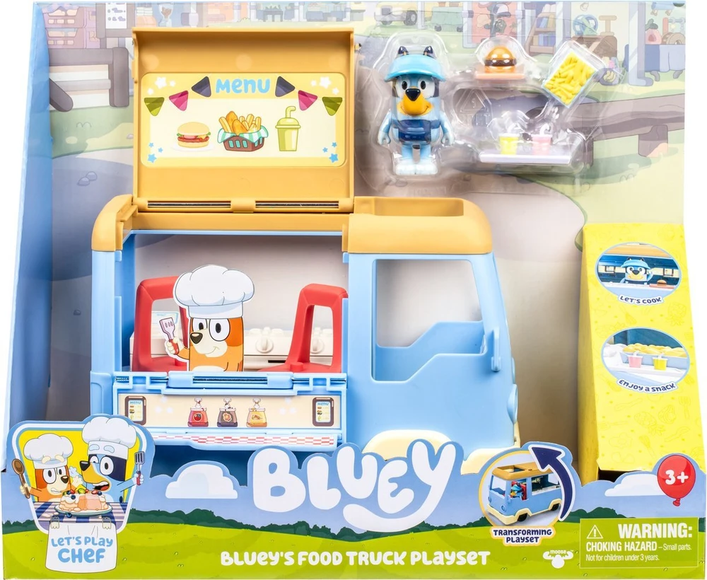 Moose Bluey Mėlynas maisto sunkvežimis