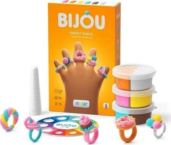 TM Toys Ei, Clay Bijou žiedai, saldainiai
