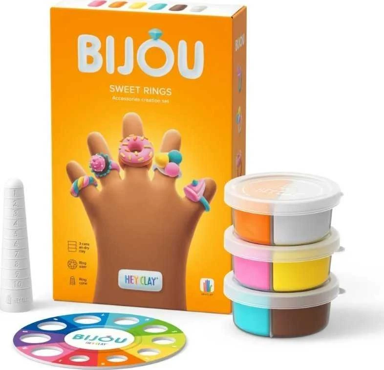 TM Toys Ei, Clay Bijou žiedai, saldainiai