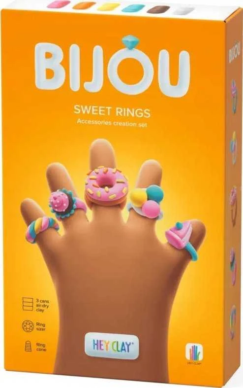 TM Toys Ei, Clay Bijou žiedai, saldainiai