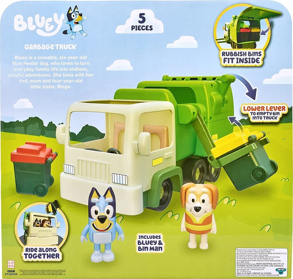 TM Toys Bluey Rinkinys šiukšliavežis