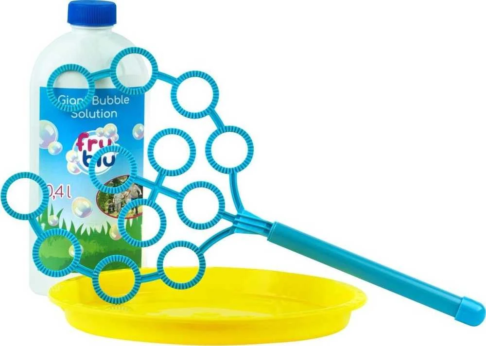 TM Toys Muilo burbulų rinkinys su medžiu ir skysčiu 0,4L, 3+, mėlyna/geltona