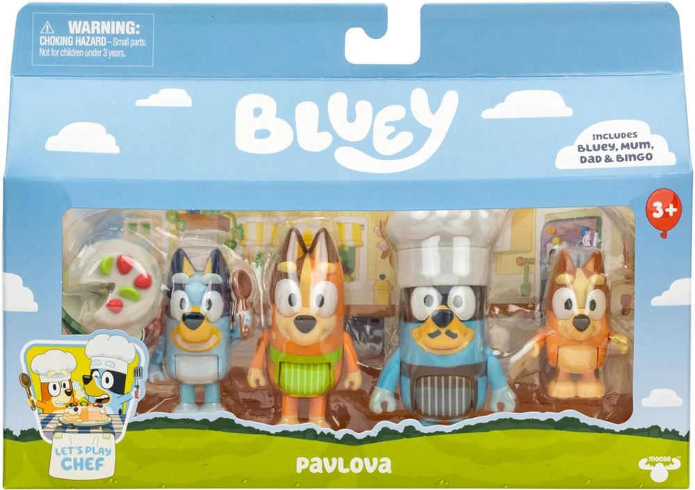 Bluey figūrėlių rinkinys Laikas desertui 4 vnt