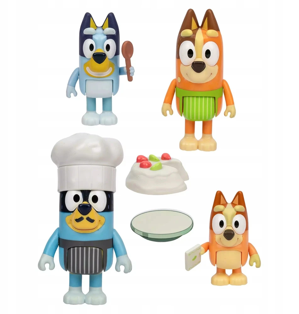 Bluey figūrėlių rinkinys Laikas desertui 4 vnt