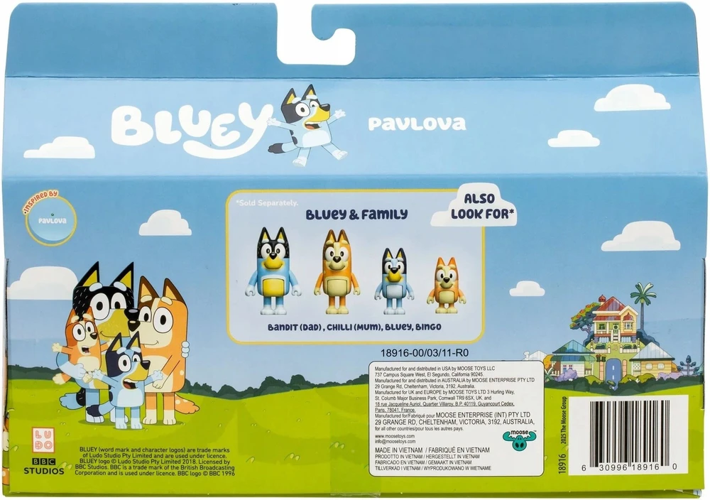 Bluey figūrėlių rinkinys Laikas desertui 4 vnt