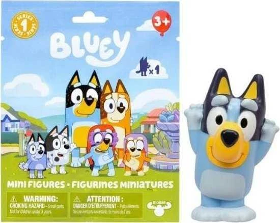 Bluey TM Žaislai TMT MĖLYNAS figų mini aklųjų maišelis 1 pakuotė mišinio 76672
