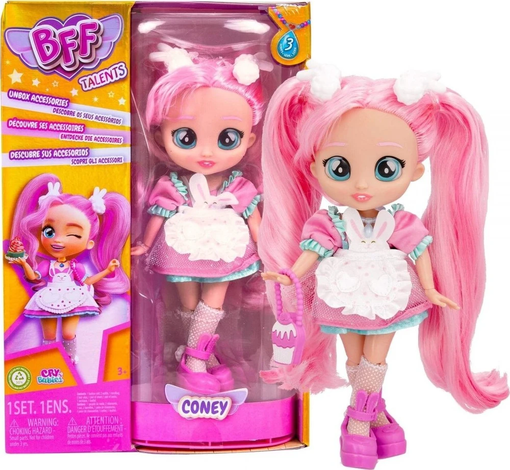 Lėlė su priedais Tm Toys Cry Babies BFF – Šefė Coney