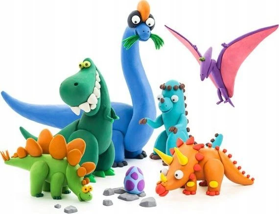 TM Toys HEY CLAY - DINOZAURŲ RINKINYS, TM ŽAISLAI