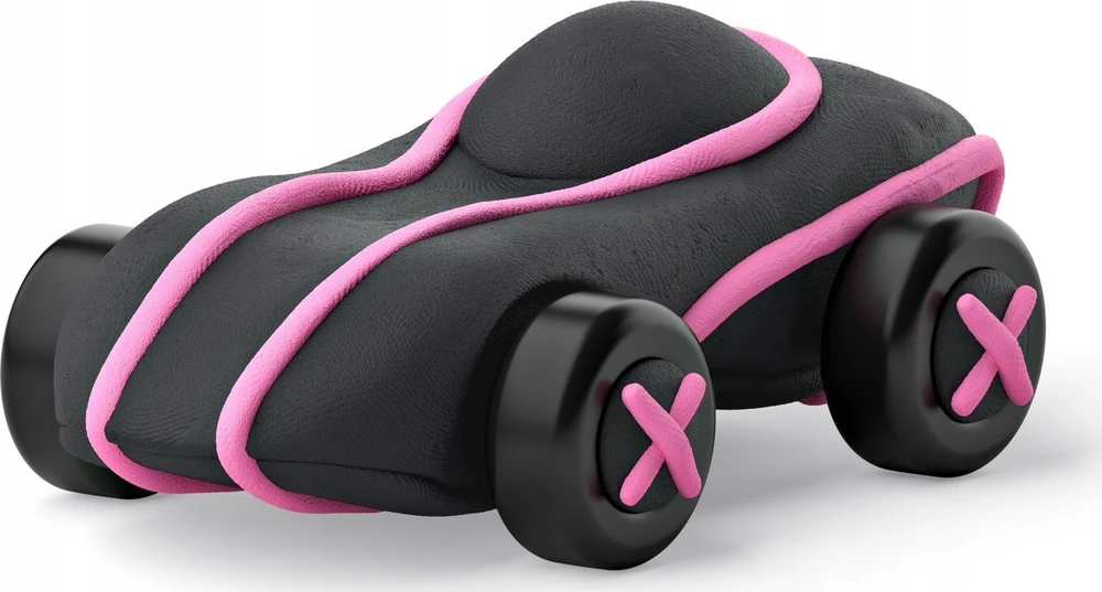 Tm Toys TMT HeyClay masa plast.Cyber auto rožinė 04451