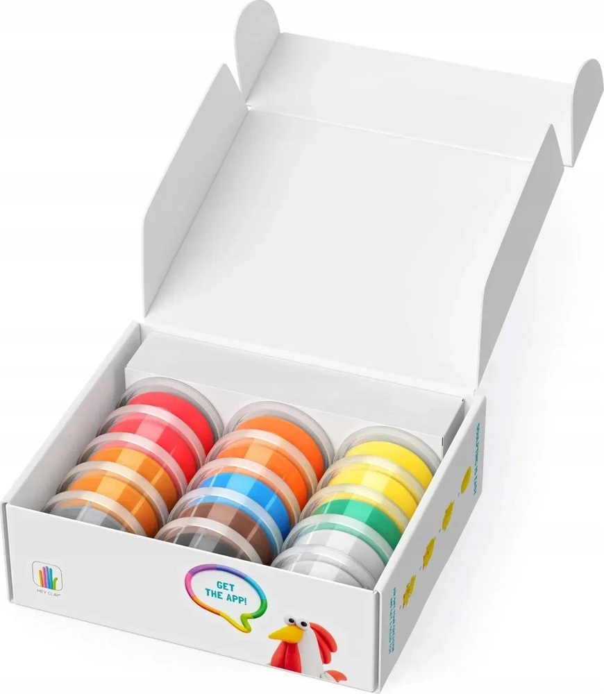 TM Toys Rankdarbių rinkinys Hey Clay paukščiai iš ūkio 15 vnt