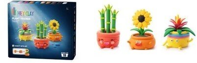 TM Toys Modeliavimo rinkinys Hey Clay – žalieji draugai su aksesuarais