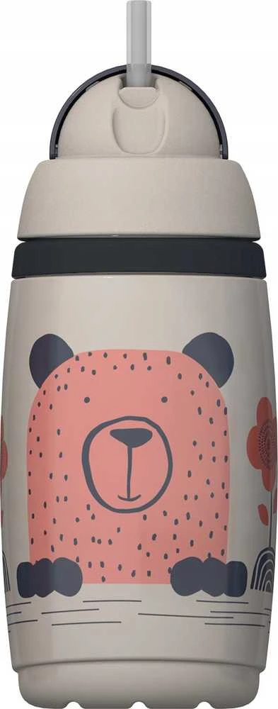 TOMMEE TIPPEE TTP447825 Vandens butelis su šiaudeliu Superstar 266ml rožinis