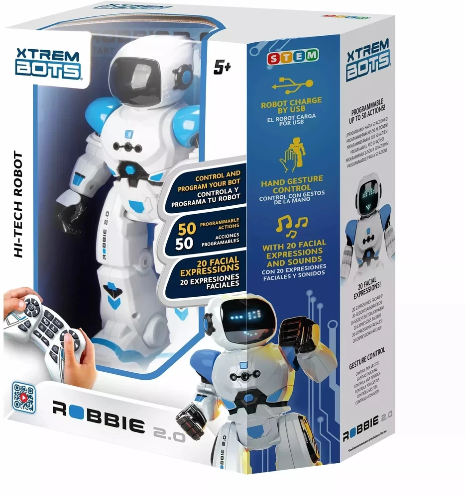 XTREM BOTS Robbie 2.0 Robotas