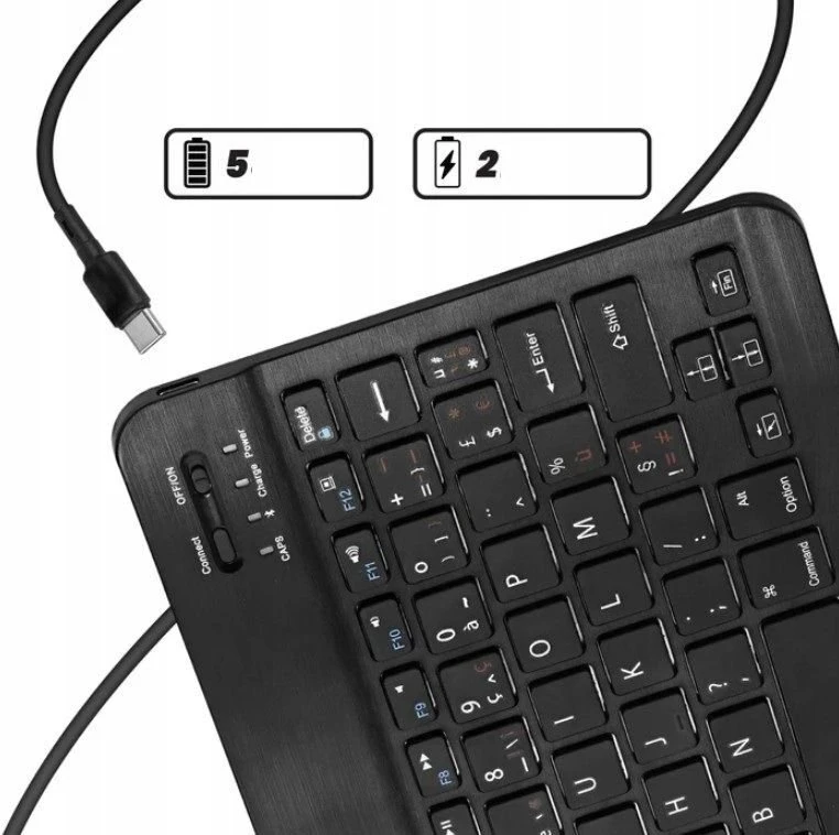 TnB Bluetooth klaviatūra su magnetiniu dėklu 10-11'' planšetiniams kompiuteriams, laikiklis, 3 viename rinkinys / Tabkbmag11 (SB12252)
