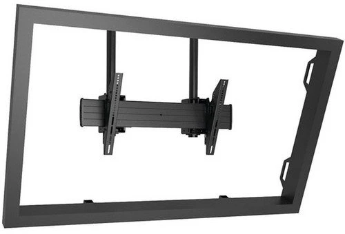 Laikiklis TOA Chief Fusion X-Large Dual Pole Ceiling TV Mount For Displays 55-100'' Juodas Komponent montażowy (szyna montażowa, 2 zaciski łączące, 2 tylne pokrywy, 2 głowice array) televizoriui płaskiego juoda Bildschirmgrosse: 152.4-228.6 cm (60''-90) XCM7000