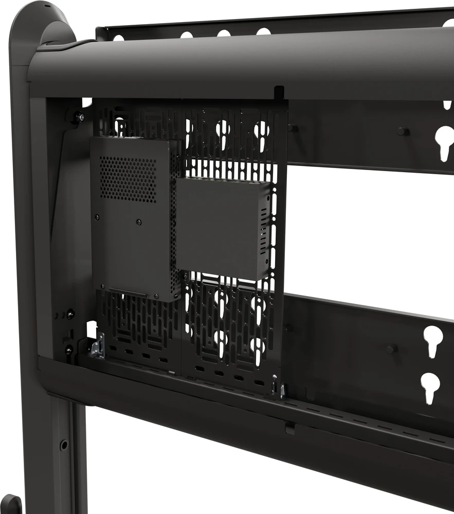 TOA Chief Voyager Height Adjustable AV TV Cart For LCD Displays 50-70'' Juodas wózek televizoriui / systemu wideokonferencyjnego juoda Rozmiar ekranu: 127-191 cm (50''-75'') Interfejs montażowy: 200 - 200 mm - 600 - 400 mm