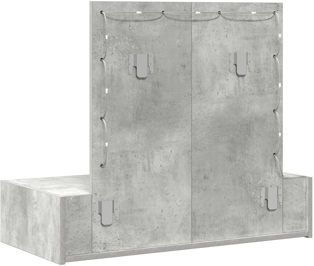Makiažo stalas Pilka 83 x 40 x 70 cm Apdirbta mediena