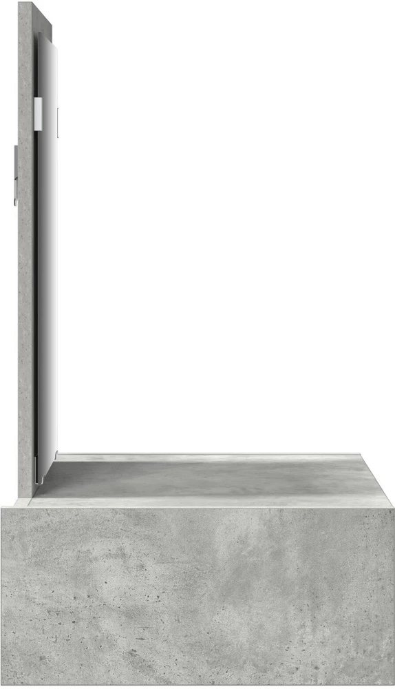 Makiažo stalas Pilka 60 x 40 x 70 cm Apdirbta mediena