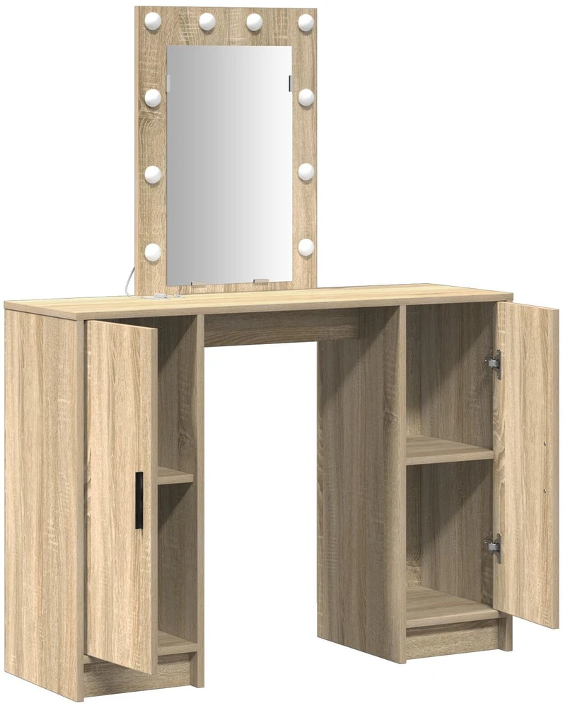Makiažo stalas Ruda 102 x 33 x 135 cm Apdirbta mediena