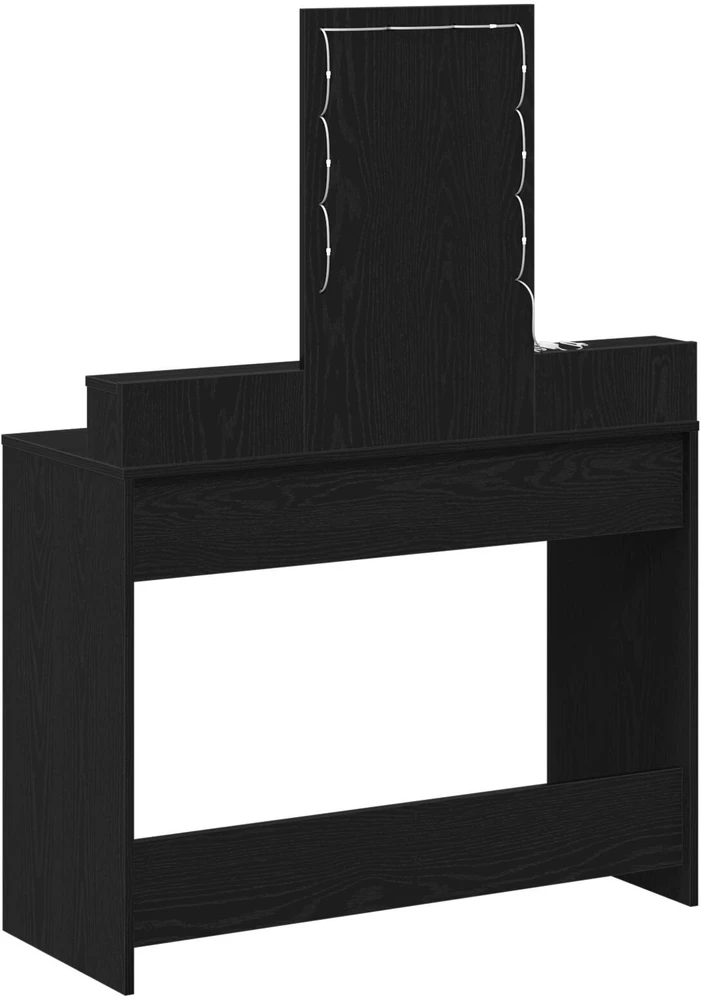 Makiažo stalas Juoda 100 x 41 x 140 cm Apdirbta mediena