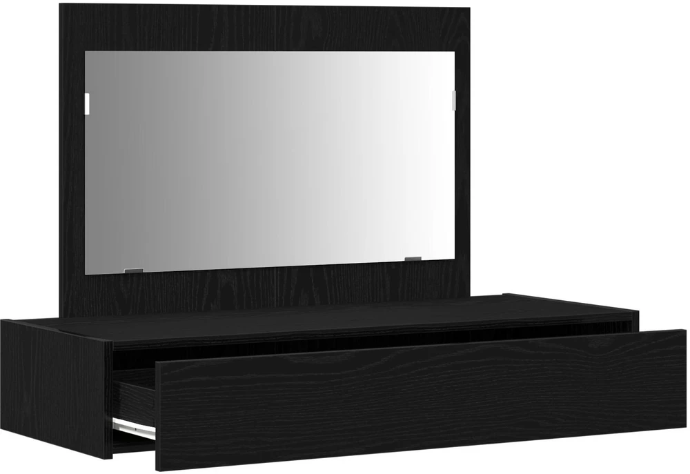 Makiažo stalas Juoda 100 x 40 x 70 cm Apdirbta mediena