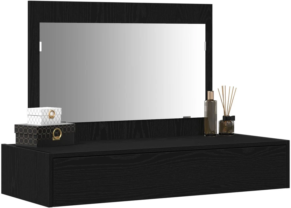 Makiažo stalas Juoda 100 x 40 x 70 cm Apdirbta mediena