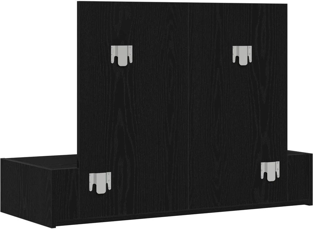 Makiažo stalas Juoda 100 x 40 x 70 cm Apdirbta mediena