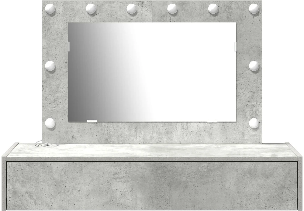 Makiažo stalas Pilka 100 x 40 x 70 cm Apdirbta mediena