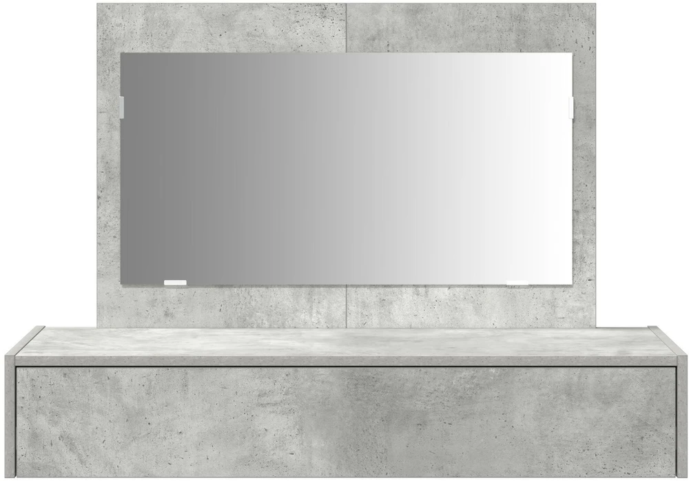 Makiažo stalas Pilka 100 x 40 x 70 cm Apdirbta mediena