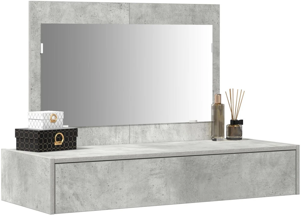 Makiažo stalas Pilka 100 x 40 x 70 cm Apdirbta mediena