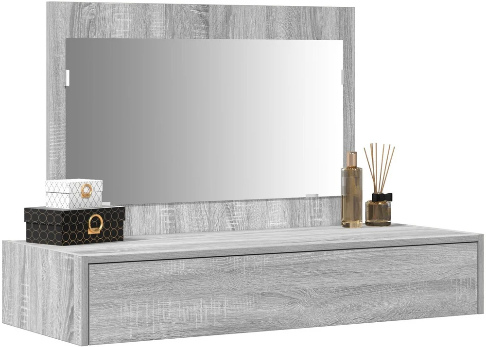 Makiažo stalas Pilka 100 x 40 x 70 cm Apdirbta mediena