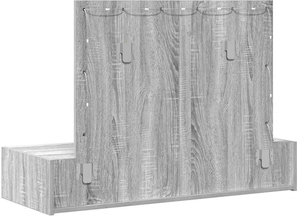 Makiažo stalas Pilka 100 x 40 x 70 cm Apdirbta mediena