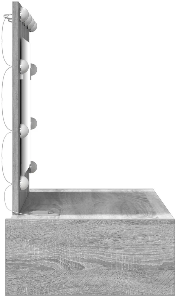 Makiažo stalas Pilka 83 x 40 x 70 cm Apdirbta mediena