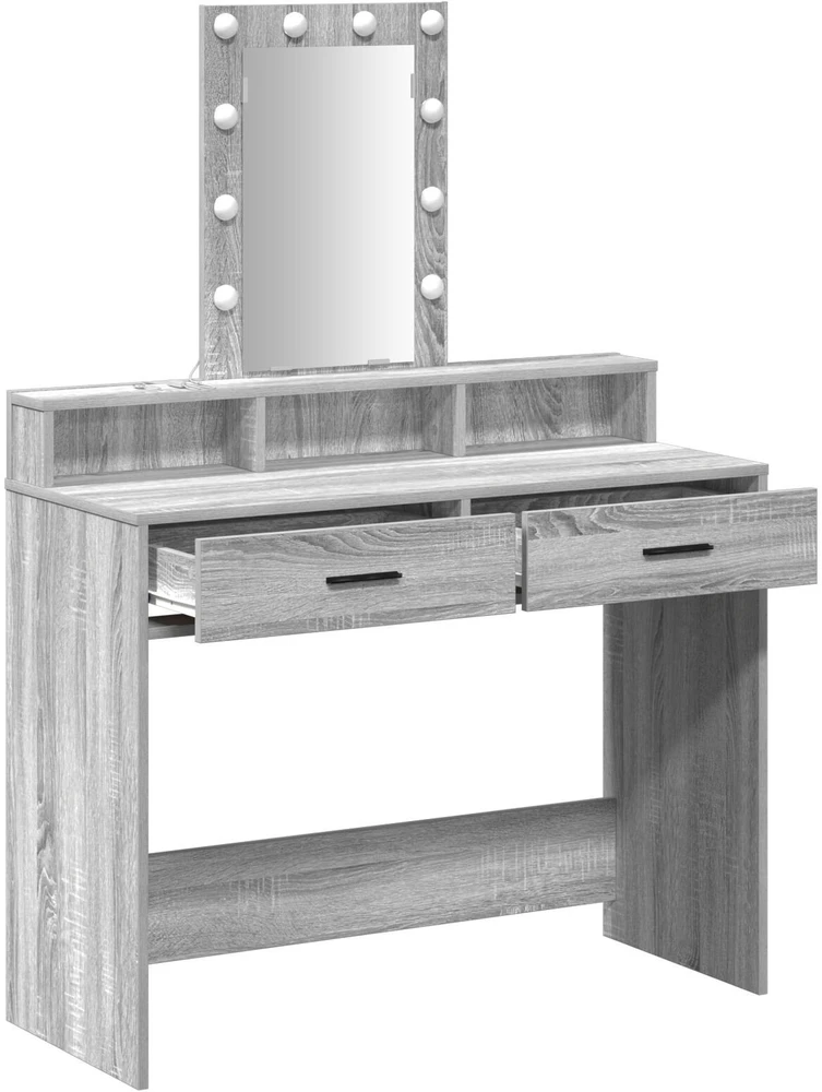 Makiažo stalas Pilka 100 x 41 x 140 cm Apdirbta mediena