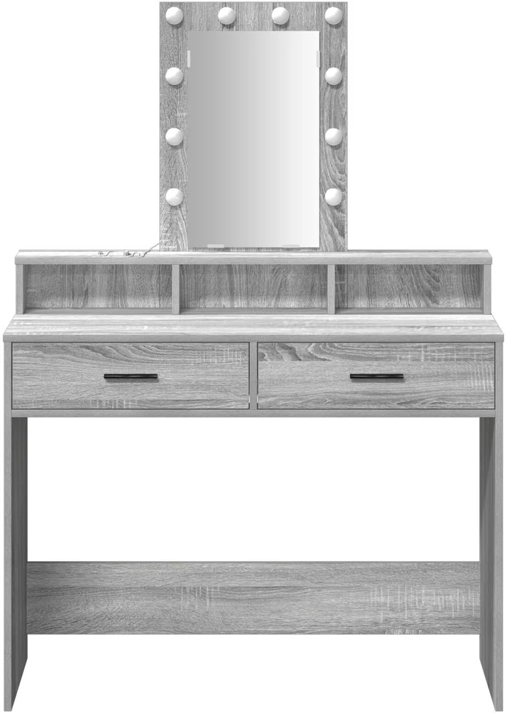 Makiažo stalas Pilka 100 x 41 x 140 cm Apdirbta mediena