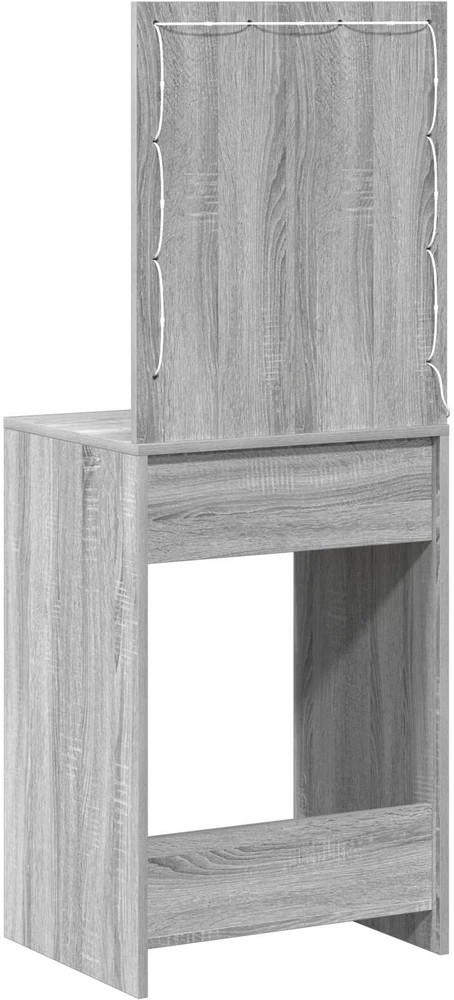 Makiažo stalas Pilkas Sonoma 50 x 41 x 135 cm Apdirbta mediena