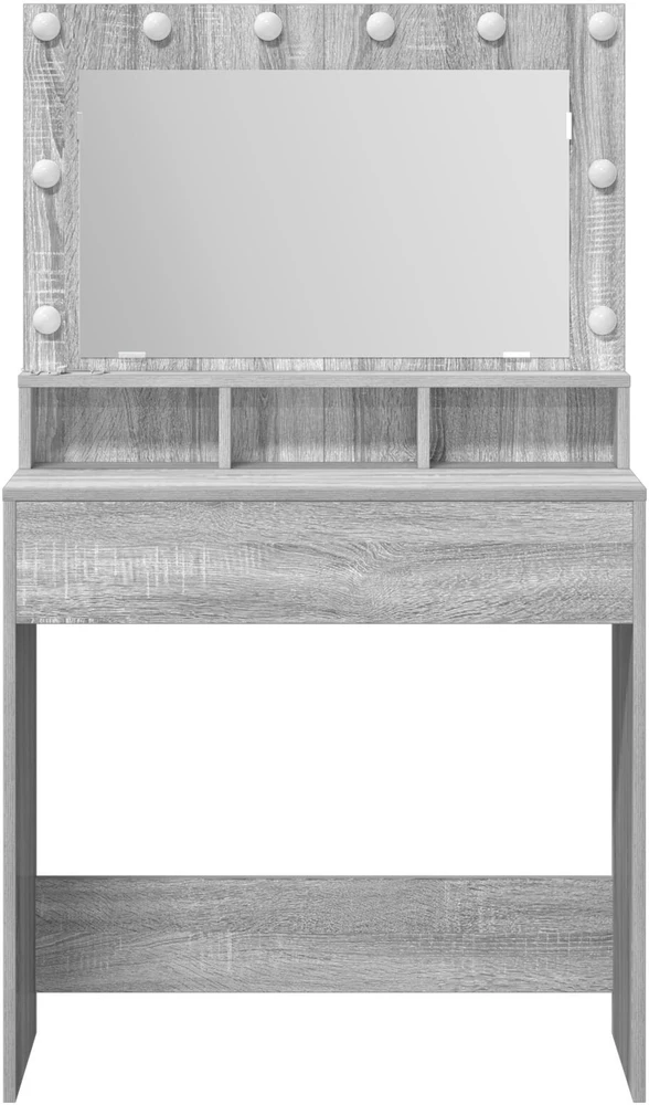 Makiažo stalas Pilkas Sonoma 78,5 x 41 x 135 cm