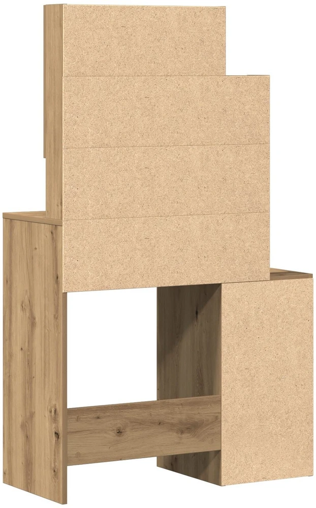 Makiažo stalas Amatininkų ąžuolas 80 x 35 x 132 cm