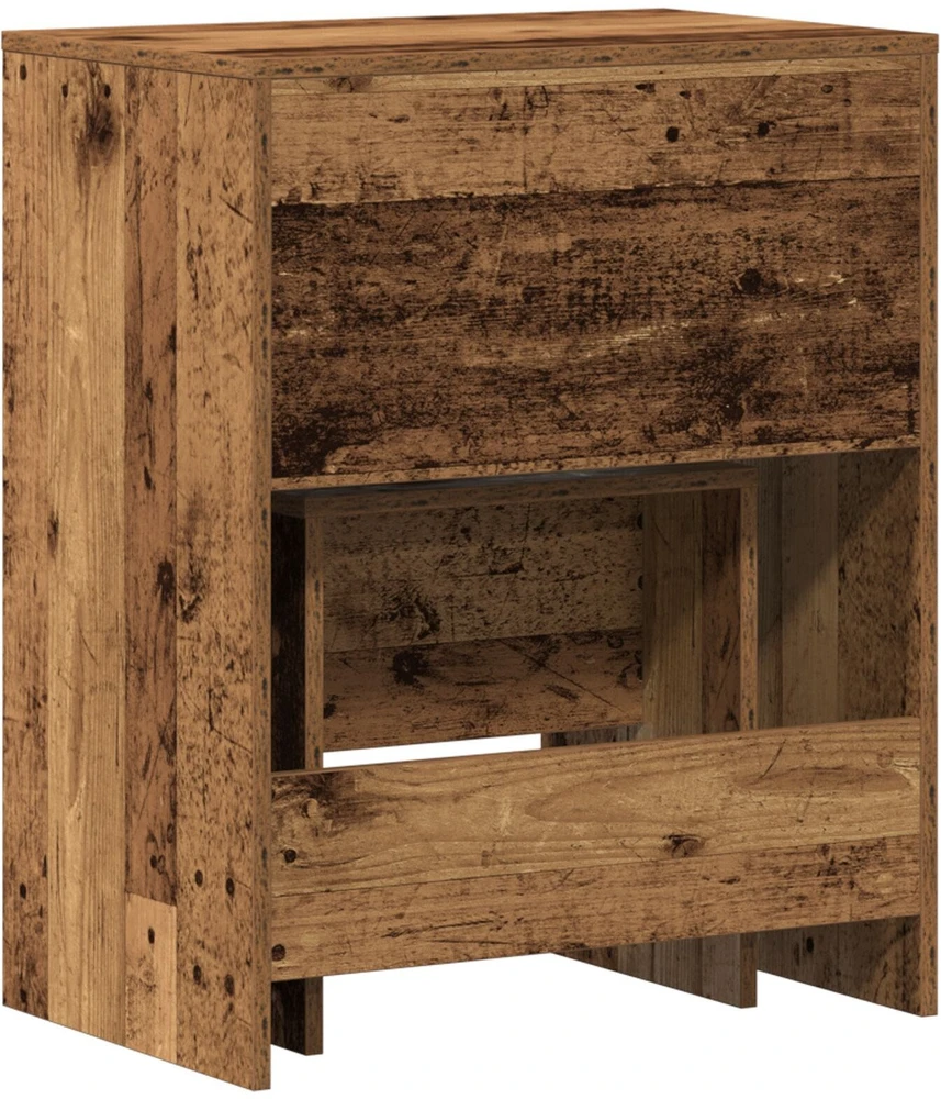 Kosmetinis staliukas 2 vnt. Senovinis medis 60 x 40 x 75 cm