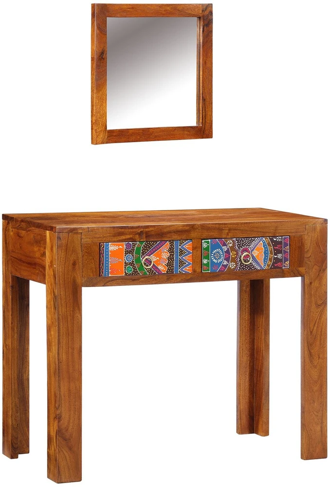 Makiažo stalas Ruda 90 x 45 x 75 cm Kietos akacijos mediena