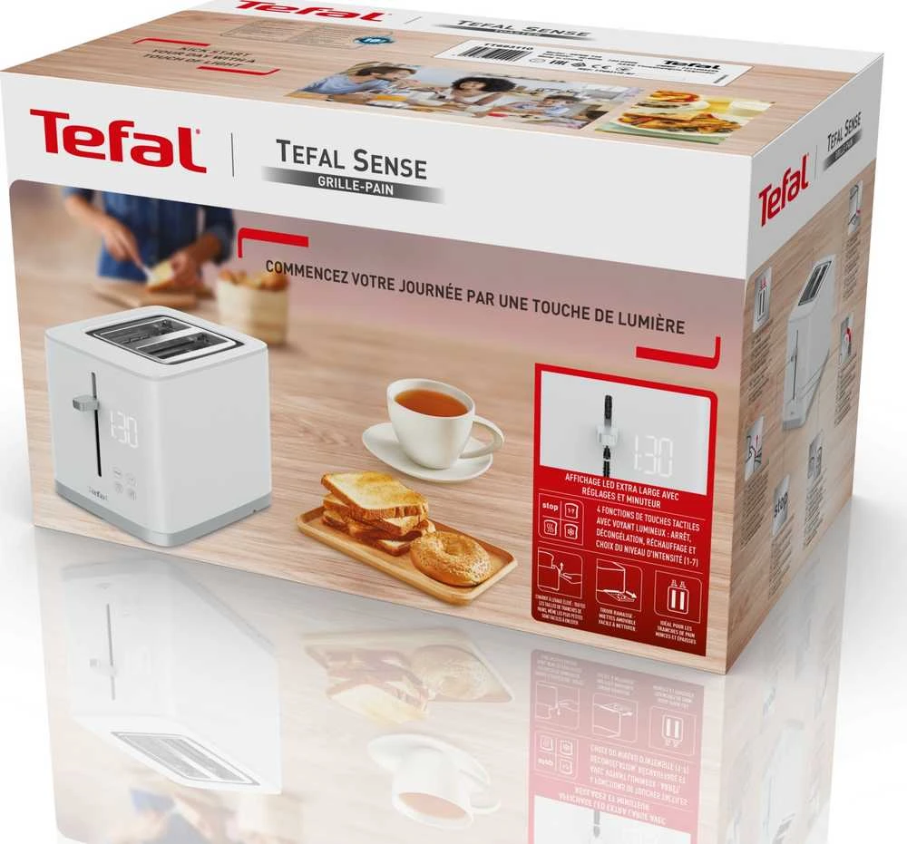 TEFAL | Skrudintuvas | TT693110 | Galia 850 W | Lizdų skaičius 2 | Korpuso medžiaga Plastikas | Baltas
