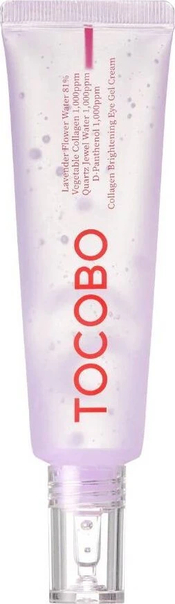 TOCOBO Collagen Brightening Eye Gel Cream šviesinamasis paakių gelinis kremas su kolagenu, 30 ml.