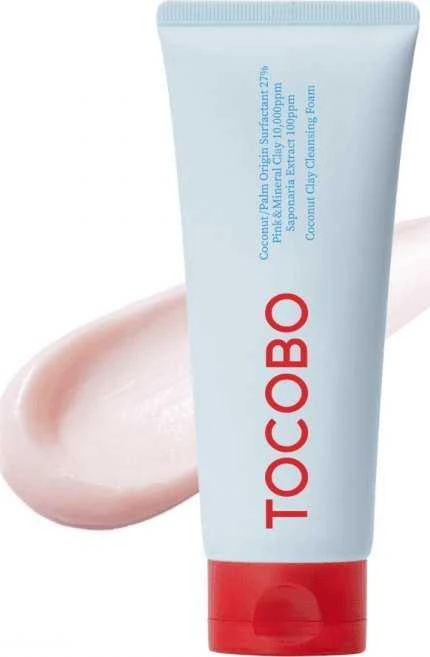 TOCOBO Coconut Clay Cleansing Foam valomosios veido putos, 150 ml